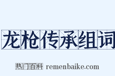 龙枪传承组词是什么意思的图片